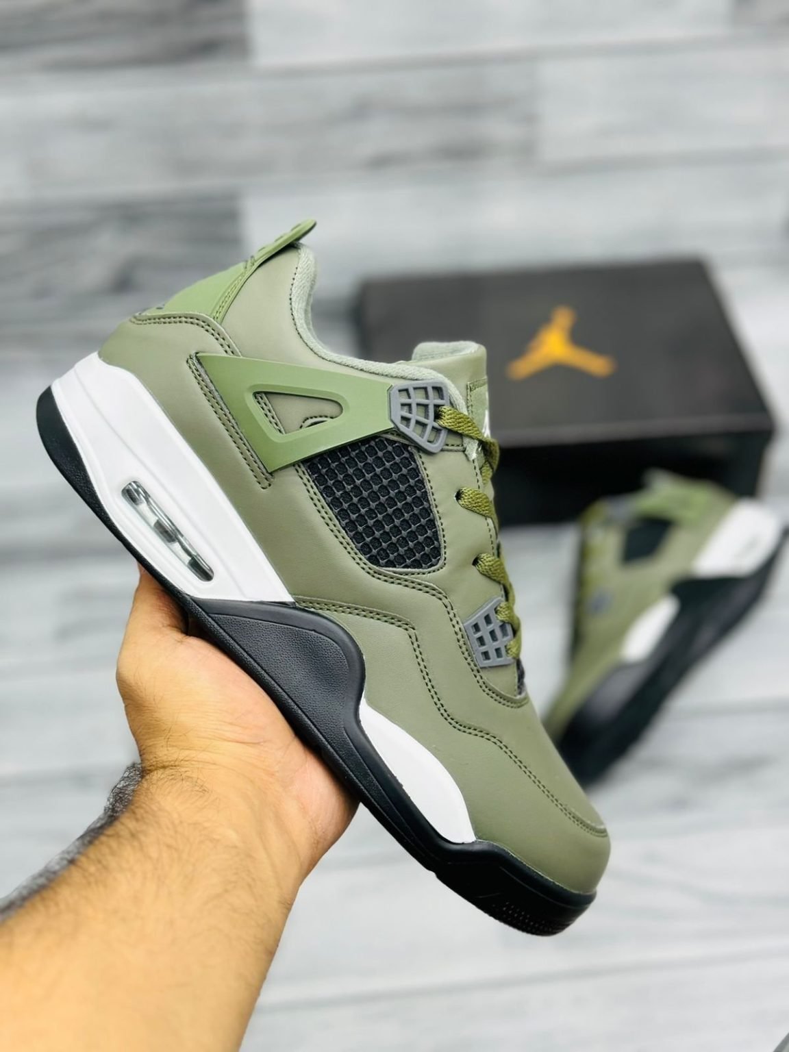 Nike Air Jordan 4 Retro Olive Trend Tread